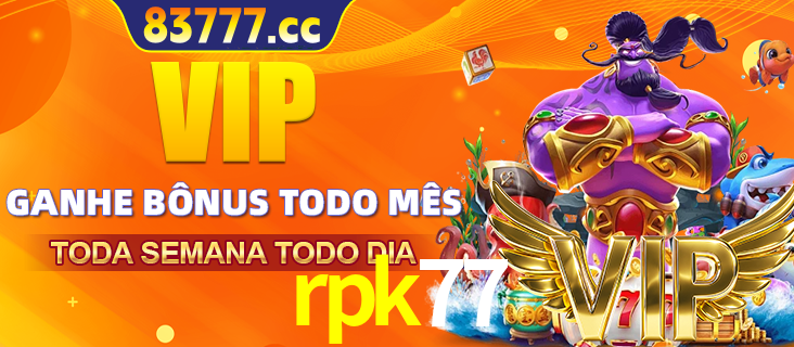 Banner promocional do rpk77 oferecendo 100% de recompensas adicionais contínuas para quem fizer o login diário (Daily sign-in), com um mascote de coelho.
